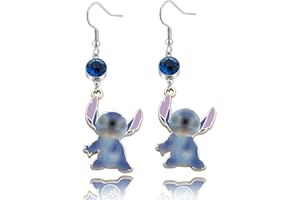TTDCQQID Boucles d'oreilles pour Enfants, Cartoon Boucles d'oreilles, Boucles d'Oreilles Enfant Fille, Boucle d'Oreille Pendantes, Boucles d'oreilles mignonnes bleues, Cadeau pour Enfants Filles