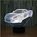 Produktbild Optische Täuschungslampe Luxusautos 3D Nachtlicht Auto Lampe Usb Sieben Farbwechsel Touch Schalter