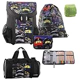 Das Hauptfach der Schultasche hat ein Fassungsvermögen von ca. 22 Liter, ist ausgestattet mit einem kindgerecht zu bedienendem Klick-Verschluss und verfügt über eine Unterteilung für schwere Bücher. Der höhenverstellbare Brust-Gurt und die S-förmigen Gurte sorgen für Entlastung der Schultern.