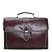 Brune Brown Leather Laptop Briefcase For Men RS.3999.00