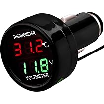 VOLTMETRO TERMOMETRO E Presa Usb Da Accendisigari Auto 12/24V Smart-Plug LAMPA EUR 18,95 - IT - Foto 2