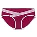 Intimate Portal Women Under the Bump Maternity Knickers 3-Pk Lace Red Pink Beige M