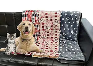 Pets Empire Pet Dog Cat Blanket Mat Bed with Paw Prints (Color May Vary)