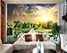 Produktbild SKTYEE Weißdorn holzbrücke landschaft foto tapete kunst tapete restaurant retro sofa hintergrund 3d wallpaper 3d wandbild wand, 350x245 cm
