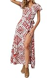 Largo Vestido con un estilo informal y encantador. Adecuado para Primavera, Verano e Otoño.