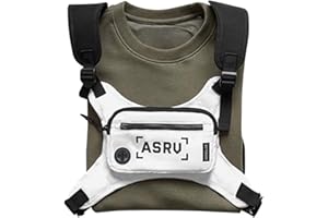 Longzhuo hip hop streetwear hommes tactique poitrine rig gilet taille fonctionnelle packs sac