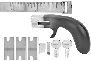 HZTYYIER Utensili da taglio per cinturino in pelle, strumenti precisi con impugnatura in alluminio for lavorazione artigianale