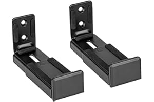 Beetronic Soundbar Bracket Wall Mount Adjustable Depth 15KG Universal Sound Bar Speaker Shelf 90 to 154mm Black