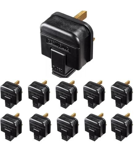 13 Amp Fuses Uk 10x BG PERMAPLUG Heavy Duty 13A 3-Pin Plugs - Hard ...