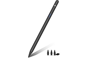 HATOKU Pencil 1ère Génération pour iPad, Stylo pour iPad avec Charge Rapide, Reject de Paume, sensibilité à l’Inclinaison. Stylet Pencil Compatible avec iPad 6-10, Air 3-5, Mini 5/6, Pro 11"/12,9" (Noir)