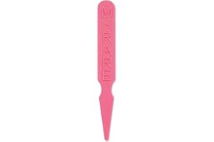 New Star Foodservice 24197 Plastic Steak"Medium Rare" Markers, Pink (Pack of 1000)