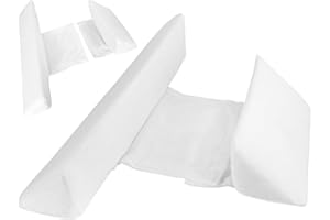 HIULLEN Lagerungskissen, 43x10x10 cm Abnehmbares Waschbares(Weiß)