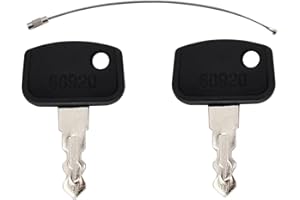 PREJM 2PCS Ignition Keys 68920 Compatible with Kubota RTV Utility Vehicles, ZeroTurn Mowers, and Tractors - For Models 500, 900, B26, ZD1021, ZD1211, BX1860, BX2360