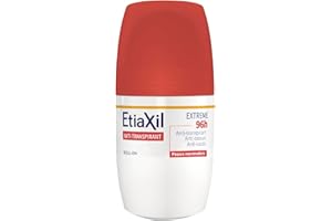 ETIAXIL Deodorant gegen Schwitzen – mäßiges Schwitzen – Achseln – Extreme 96h – für normale Haut – 96h Wirksamkeit – Roll-On – 50 ml