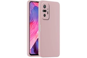 HULLIN Custodia per Telefono in Silicone Colorato, Adatta per Redmi Note 10 Pro (6.67") - Polvere di sabbia