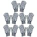5 Pair Unisex Heat Resistant Heat Blocking Glove for Curling Flat Iron Curling Wand Hair Styling Gray