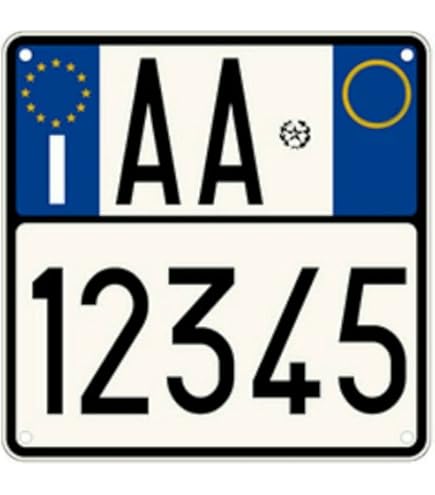 Targa Moto Replica In Alluminio Personalizzabile - Solo Uso Decorativo - Foto 5