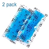 2 Packs of Ice Packs - Reusable Freezer Packs Hot or Cold Gel Pack for for Insulin Cool Storage Bag by YOUSHARES
