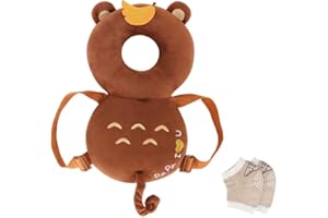XIZHI Baby Kleinkinder Kopfschutz, verstellbare Säuglings-Sicherheitspolster für Lauflerner, Schutzkopf (braun)