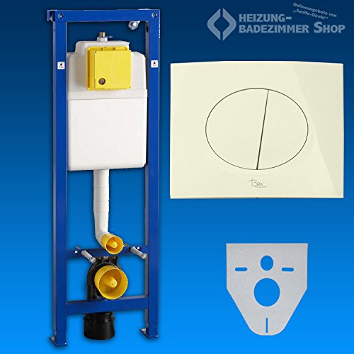 Wisa Excellent XS WC – Vorwandelement mit Betätigungsplatte pergamon inkl. Schallschutzset - 2
