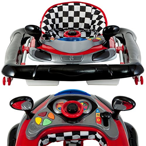 Lauflernhilfe Racer mit Spielcenter (5 Melodien) Gehfrei Gehhilfe Baby Walker in 4 verschiedenen Farben - 4