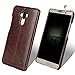 Price comparison product image Huawei Mate 9 Case, Pierre Cardin Premium Luxurious Slim Italian Genuine Cow Leather Hard Back Cover Back Case for Huawei Mate 9 (2016), Coffee