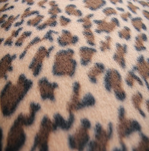 2x Leopard Plüsch Fleece Kissenhüllen Kissenbezug Kissen Bezug 40×40 - 2