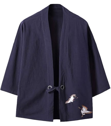 Disfraz Samurai Hombre Kimono Para Hombre, Cu00e1rdigan De Plumas