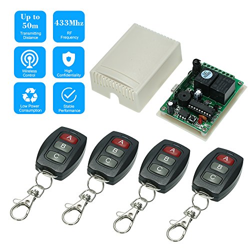 OWSOO Módulo de Receptor Control Remoto Inalámbrico Universal 433Mhz DC