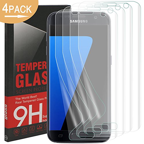 Galaxy S7 Protector de Pantalla  Rusee Ultra HD Protector   La Cobertura Completa   Anti-Ara  azos   Libre de Burbujas   Anti-Huellas Dactilares  Protector de Pantalla para Samsung Galaxy S7