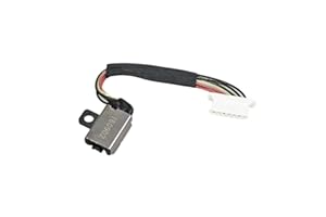 Zahara DC Jack d'alimentation DC pour Dell OEM Vostro 5471 V8CT9, Ins-piron 5370 0TV8K5 DC Jack Prise Charge Port DC Dock Plug DC Power Jack Prise d'alimentation CC avec connecteur de câble