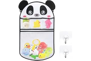 Ceihwa Sacchi Porta Giochi Vasca da Bagno Bambini Sacca Porta Giochi Bagnetto Borsa Porta Giocattoli Organizer da Appendere Bath Rete Portagiochi Doccia Contenitore Organizzatore Giocattoli-Panda