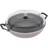 Staub Saute Pot with Glass Lid, 30 cm, Cherry Blossom