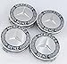 Price comparison product image 4 x dark blue wheel hub cover set for Mercedes Benz wheel cover bay wreath 3D effect hub cap cap cap centre wheel cap hub caps with mounting ring