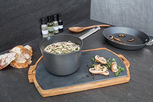 Anolon Professional Hard Anodised Fry Pan Twin Pack, Black, 20 - 28 cm, Set of 2