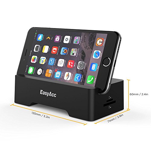 EasyAcc USB Lade und Datenstation inkl. SD / Micro SD Kartenleser, 3 USB Daten Ports, 2 USB Ladeanschlüsse und Freihandbenutzung für Smartphones, Tablet PCs, Tastaturen, Mäuse, USB Sticks und vieles mehr - 6