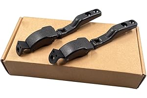 HUYILUN0104 2 PCS Black Glass Rear Window Latch Hinge Compatible with Nissan Navara D21 D22 Pickup Frontier 1987-1995