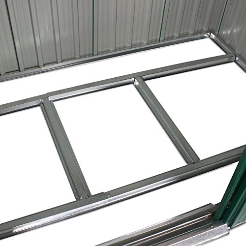 Rotfuchs Metall-Gerätehaus GMS03 inkl. Fundament in Grün 257 x 175 x 205 cm - 4