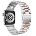 Produktbild Yallylunn Stainless Steel Bracelet Smart Watch Band Strap Stylischem Design Einfach Zu Tragen Bequem Edelstahl Schnalle for Apple Watch Series 44Mm