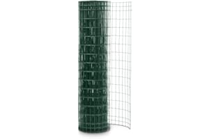 EASY CLOTURE Grillage soudé en Rouleau H2m00 x L25m Fil 2.5mm Maille 100x50 mm Vert