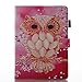 Price comparison product image iPad 9.7 2018 / 2017 Case, Conber Slim Lightweight Leather Stand Cover Case with Smart Auto Wake / Sleep Function, iPad 9.7 2018 / 2017 Tablet PC Premium PU Leather Wallet Flip Case with Card Holder, Colorful Pattern Design Shockproof Protective Shell Case Cover for Apple iPad 9.7 Inch (iPad 5, iPad 6) - Owl