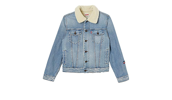 kids denim sherpa jacket