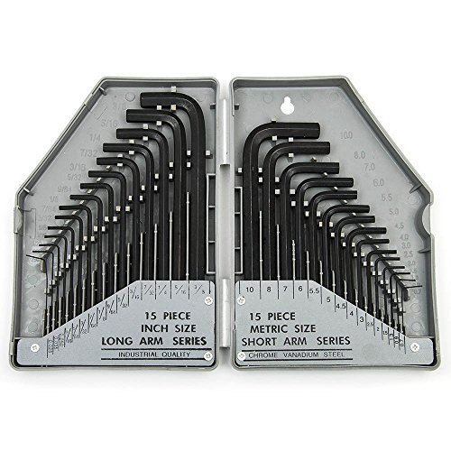 Fortag 30 tlg Innensechskant-Schlüsselsatz Innensechskantschlüssel Set Winkelschlüsselsatz metrisch Innensechskant-Stiftschlüssel Kugelkopf Winkel-Schlüssel Inbusschlüssel-Set Sechskant-Kugelkopf Schlüssel Sechskant Innen Nuss Inbus Nüsse Stiftschlüsselsatz Winkelschlüsselsatz Bitsatz 0.7-10 mm.