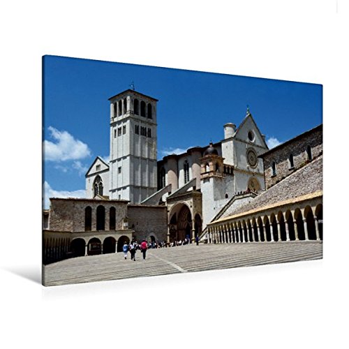 Premium Textil-Leinwand 120 cm x 80 cm quer, Vorplatz mit Unterkirche | Wandbild, Bild auf Keilrahmen, Fertigbild auf echter Leinwand, Leinwanddruck (CALVENDO Orte)