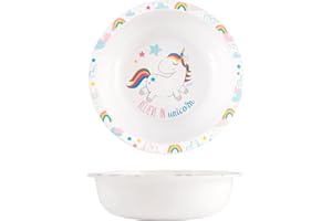 Lulabi Unicorn Piatto 733574 Fondo, Polipropilene, Cm16