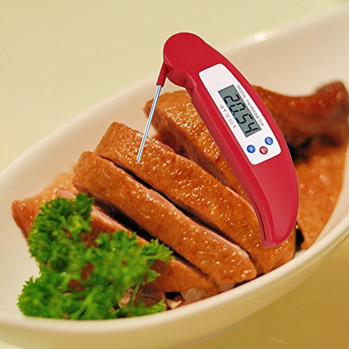 Gazechimp Digitale Küchen Thermometer Tester Grillthermometer Thermometer Rot - 2