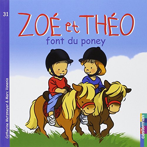 Zoé et Théo font du poney