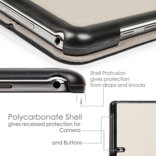 ForeFront Cases® Neue Leder Hülle / Tasche / Case / Cover für Samsung Galaxy Tab PRO 12.2 T900 – Rundum-Geräteschutz und intelligente Auto-Sleep-Wake-Funktion mit 3-JAHRES-GARANTIE VON FOREFRONT CASES – inkl. Eingabestift und Displayschutz - 7