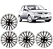Auto Pearl - Premium Quality Car Full Wheel Cover Caps Black and Silver 14 Inches Press TypeFor - Renault Logan RS.1349.00