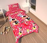 Microfaser- Kinderbettwäsche Motiv Disneys Minnie Maus